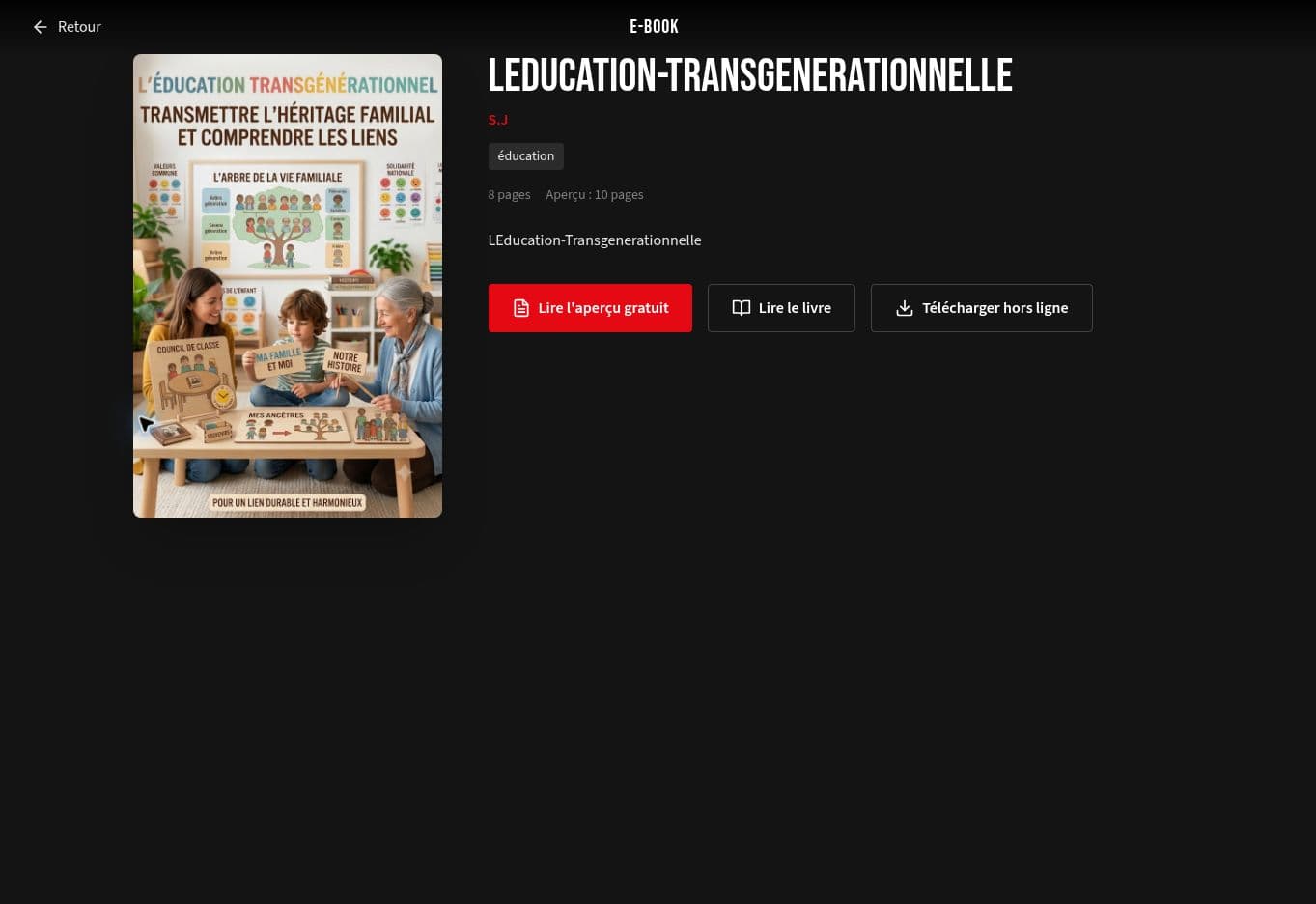 Fiche livre E-Book